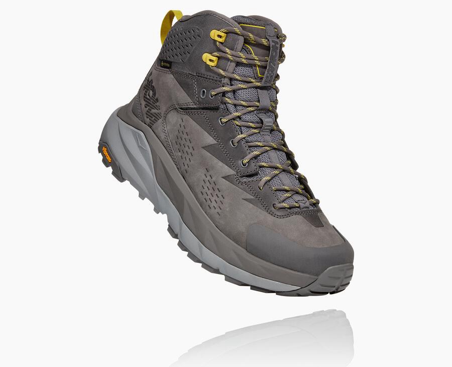 Hoka Australia One One Kaha GORE-TEX - Mens Hiking Boots Grey - DZFOS-6248